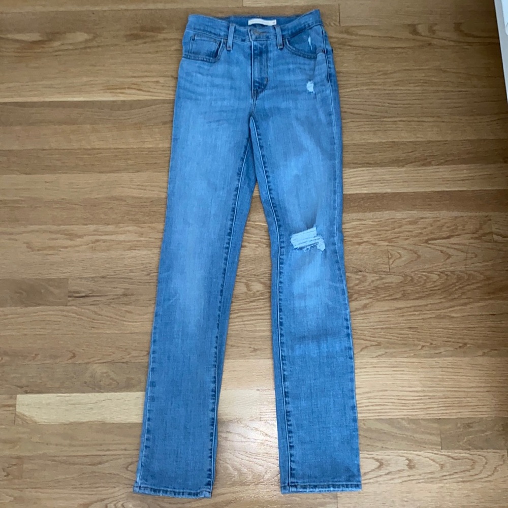 Levi 724 High Rise Straight Leg Jeans